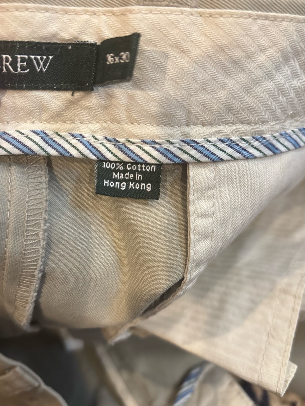J. Crew Men's Light Tan cotton Chino Pants 36x30 - Picture 7 of 7